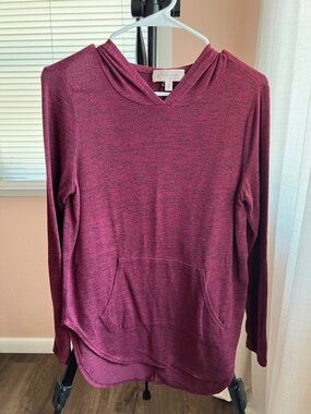 Philosophy Marled Wine Hoodie Sweater